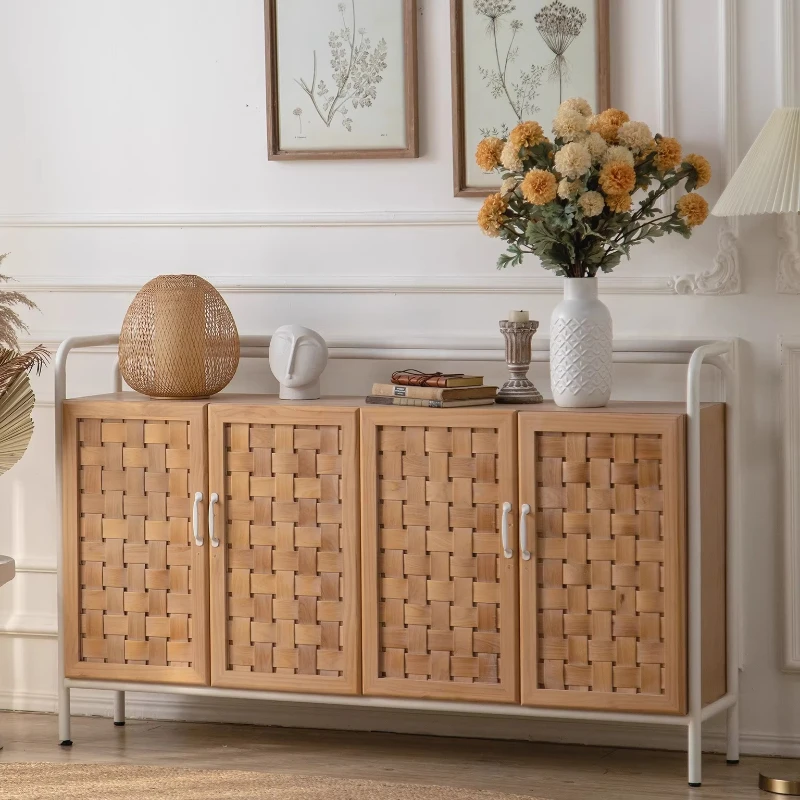 Vintage side cabinet, solid wood weaving
Vintage side cabinet, solid wood weaving