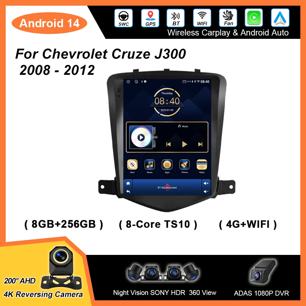 9.7 “ Android 14 Car Radio Multimedia Player For Chevrolet Cruze J300 2008 - 2012 Auto GPS Navigation wireless carplay 2Din DVD
9.7 “ Android 14 Car Radio Multimedia Player For Chevrolet Cruze J300 2008 - 2012 Auto GPS Navigation wireless carplay 2Din DVD