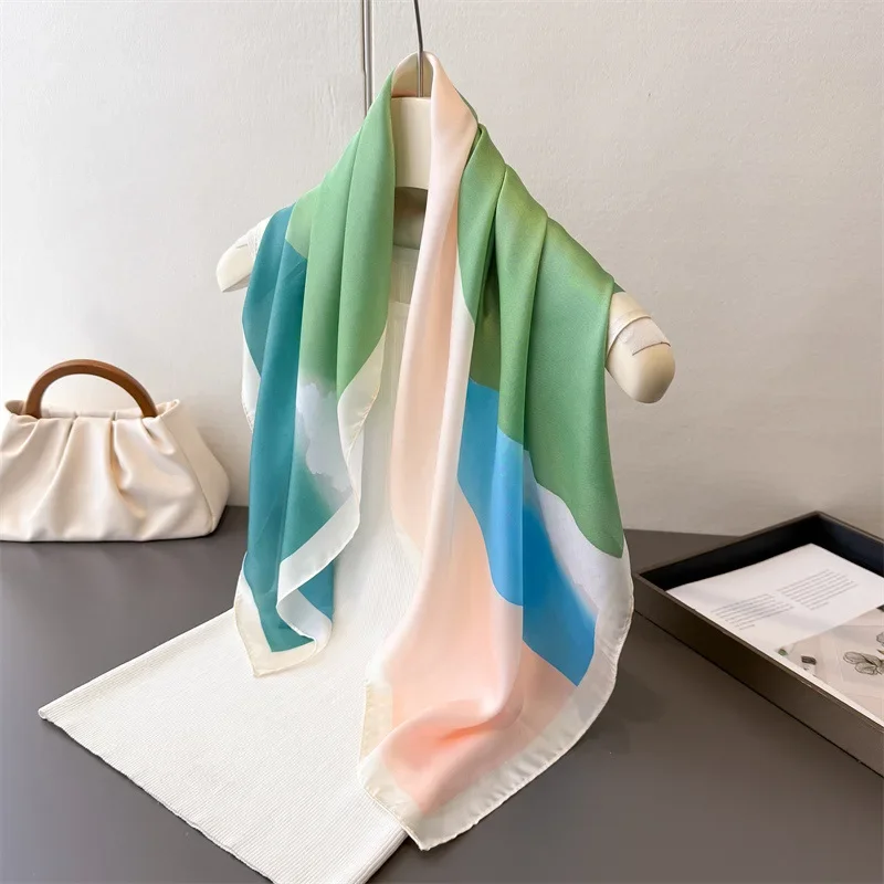 New Luxury Silk Scarf Women Satin Hijab Scarves Muslim Pareo Bandana Female Shawl Wrap Headband Foulard Pashmina Poncho Bandana
New Luxury Silk Scarf Women Satin Hijab Scarves Muslim Pareo Bandana Female Shawl Wrap Headband Foulard Pashmina Poncho Bandana