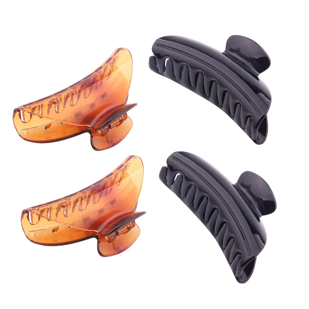 4PCS Plastic Clips Acrylic Claw Ponytail Holders Durable Styling Tools Smooth Feeling For Hair Claws Girls Women
4PCS Plastic Clips Acrylic Claw Ponytail Holders Durable Styling Tools Smooth Feeling For Hair Claws Girls Women