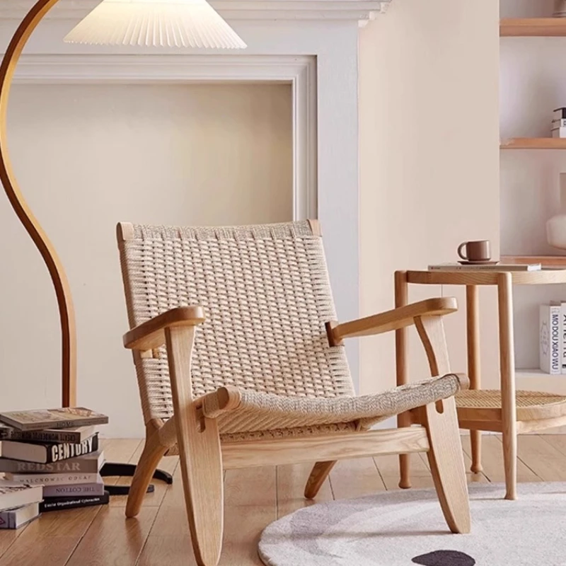 Solid wood rattan armchair home living room balcony backrest reading chair simple single sofa chair lazy designer
Solid wood rattan armchair home living room balcony backrest reading chair simple single sofa chair lazy designer