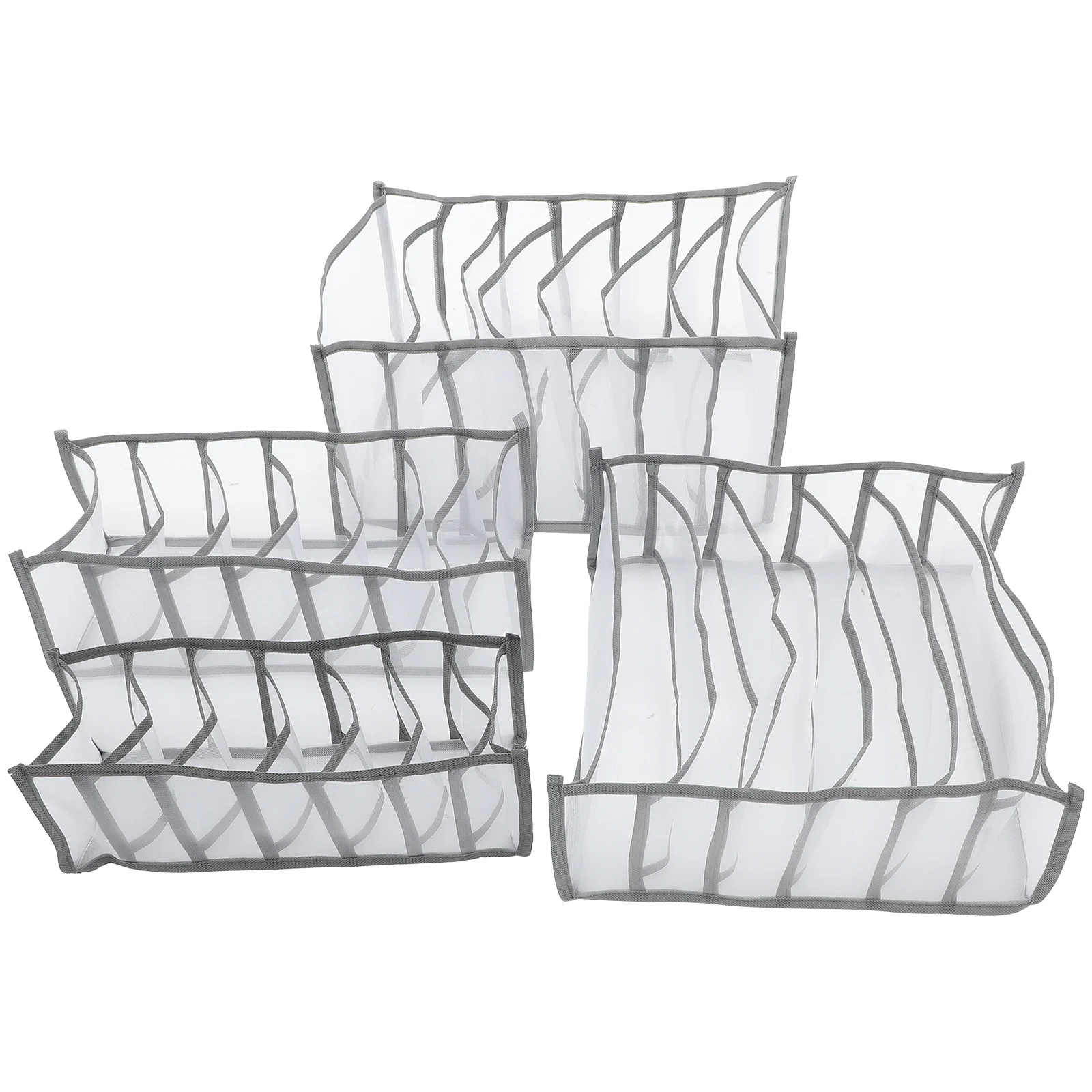 4pcs Underwear Organizer Box Large Capacity Mesh Jean Pants Storage Compartment Closet Clothes Organizer For Bedroom Wardrobe
4pcs Underwear Organizer Box Large Capacity Mesh Jean Pants Storage Compartment Closet Clothes Organizer For Bedroom Wardrobe