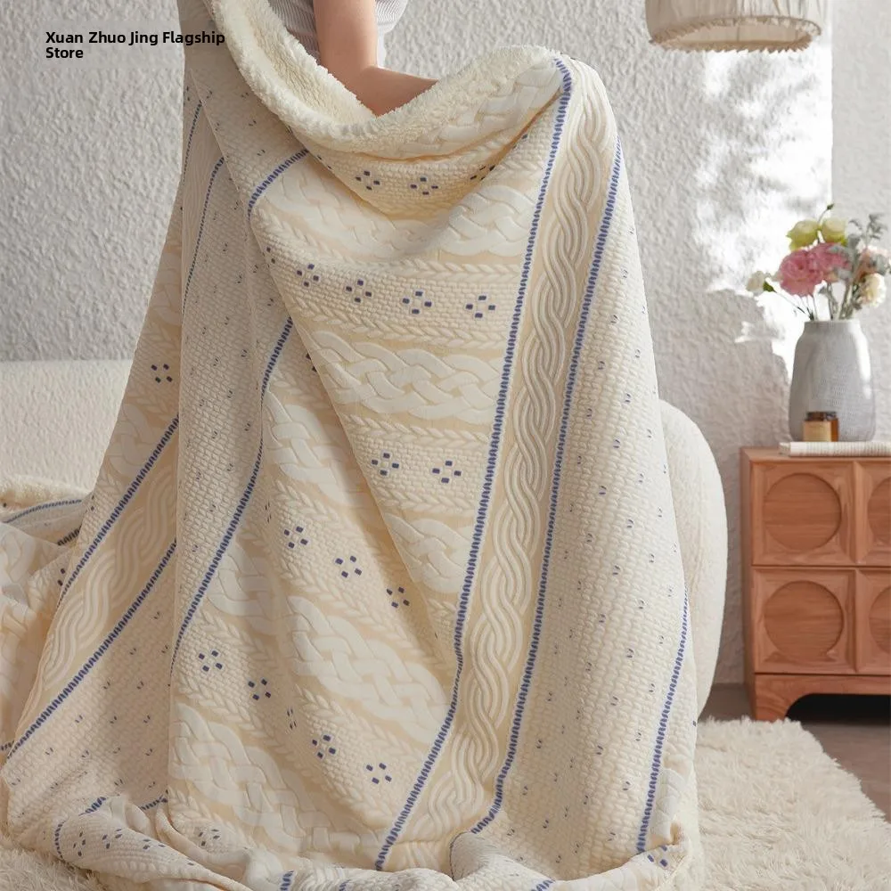New Carved Velvet Lamb Velvet Blanket Winter Warm Cover Thick Soft Sofa Blanket Nap Blanket Travel Blanket Warmth Coral Velve...
New Carved Velvet Lamb Velvet Blanket Winter Warm Cover Thick Soft Sofa Blanket Nap Blanket Travel Blanket Warmth Coral Velve...