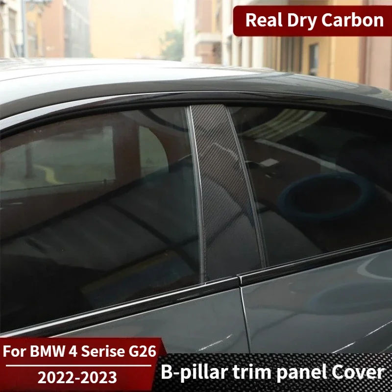 For BMW 4 Series Gran Coupe 4-Door G26 Real Dry Carbon Fiber B-Pillar Panel Cover Trim 2022-2023 Exterior Parts Accessories
For BMW 4 Series Gran Coupe 4-Door G26 Real Dry Carbon Fiber B-Pillar Panel Cover Trim 2022-2023 Exterior Parts Accessories