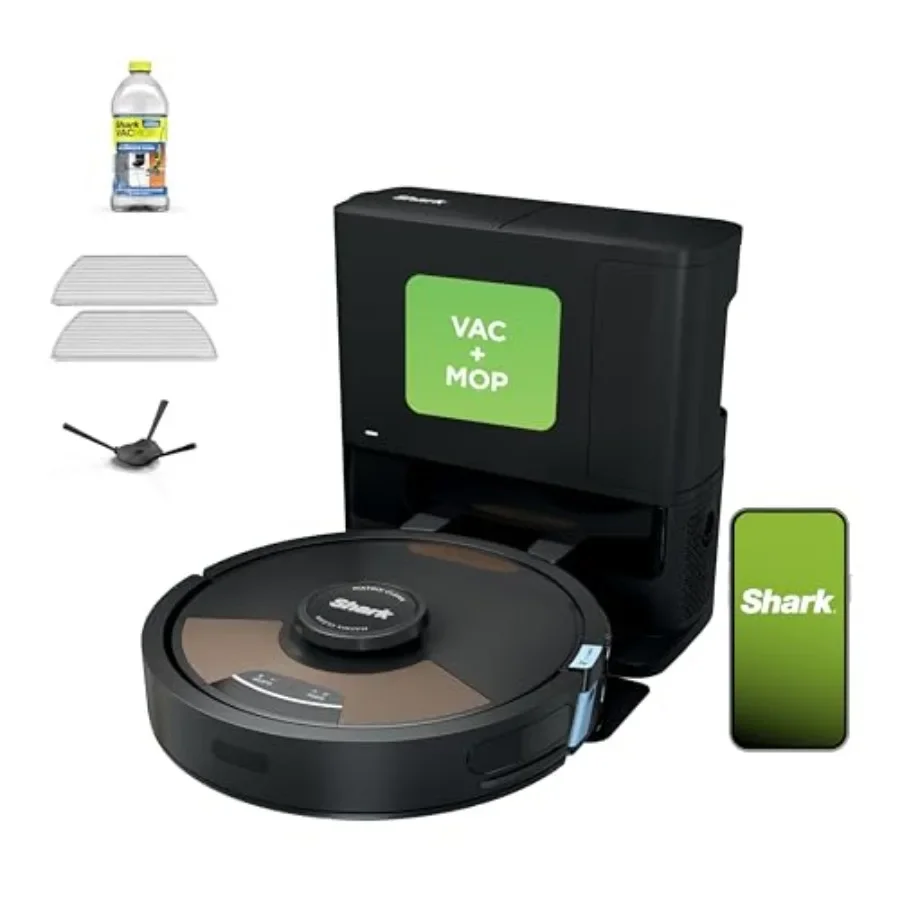 Robot vacuum mop for home use, ABS plastic, black, sonic mopping + self-emptying base + pet hair removal + multi-floor compatib
Robot vacuum mop for home use, ABS plastic, black, sonic mopping + self-emptying base + pet hair removal + multi-floor compatib