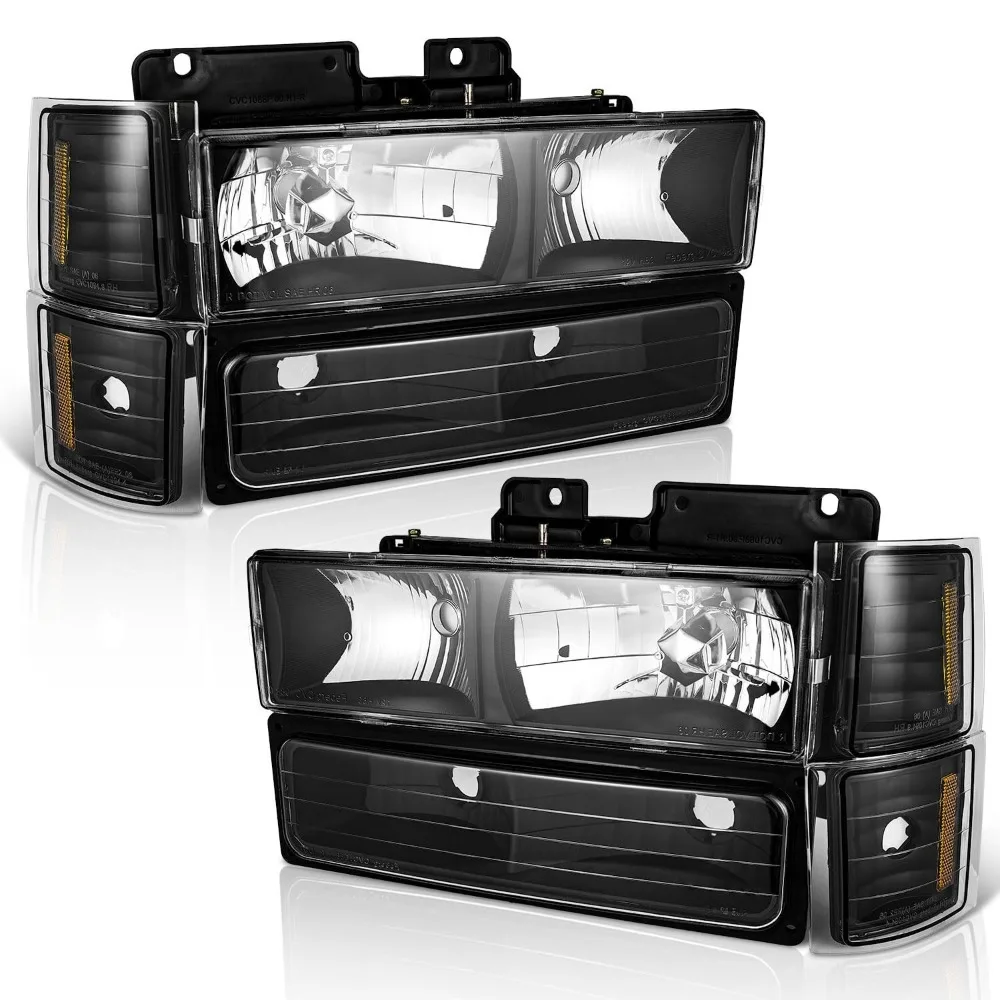 Черные фары + бамперные фонари для Chevrolet Silverado C/K 1500 2500 1994-1998 гг.
Черные фары + бамперные фонари для Chevrolet Silverado C/K 1500 2500 1994-1998 гг.