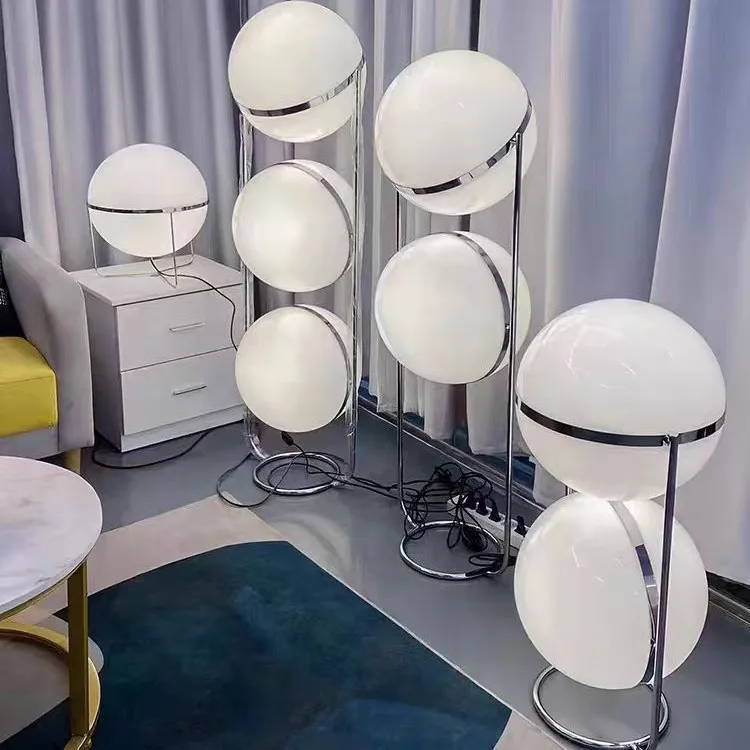 Modern Designer Chrome Floor Lamp with White Acrylic Ball Shade Modern LED Standing Light for Living Room Bedroom Bedside Decor
Modern Designer Chrome Floor Lamp with White Acrylic Ball Shade Modern LED Standing Light for Living Room Bedroom Bedside Decor