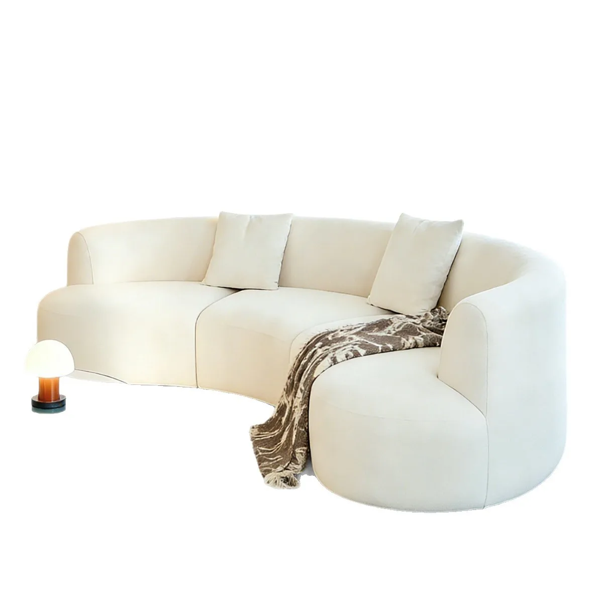 Arc Moon French Retro Medieval Cream Wind Horizontal Hall Large Flat Floor Villa Arc Special-shaped Fabric Sofa
Arc Moon French Retro Medieval Cream Wind Horizontal Hall Large Flat Floor Villa Arc Special-shaped Fabric Sofa