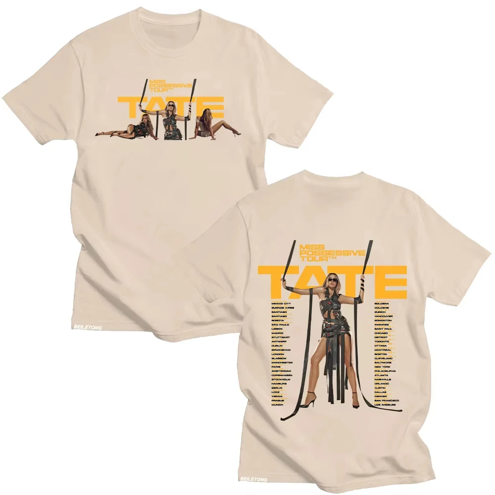 Tate McRae Miss Possessive Tour 2025 T-Shirts Unisex Harajuku O-Neck Short Sleeve TShirts Cotton Casual Tee Fashion Creative Top
Tate McRae Miss Possessive Tour 2025 T-Shirts Unisex Harajuku O-Neck Short Sleeve TShirts Cotton Casual Tee Fashion Creative Top