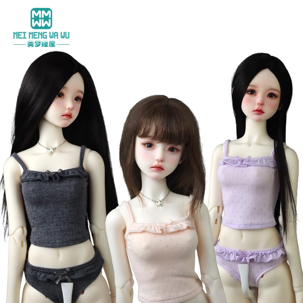 Fits 1/3 1/4 BJD Doll Clothes Cut-out lingerie set Pink, purple, black, white, green Toys Gift
Fits 1/3 1/4 BJD Doll Clothes Cut-out lingerie set Pink, purple, black, white, green Toys Gift