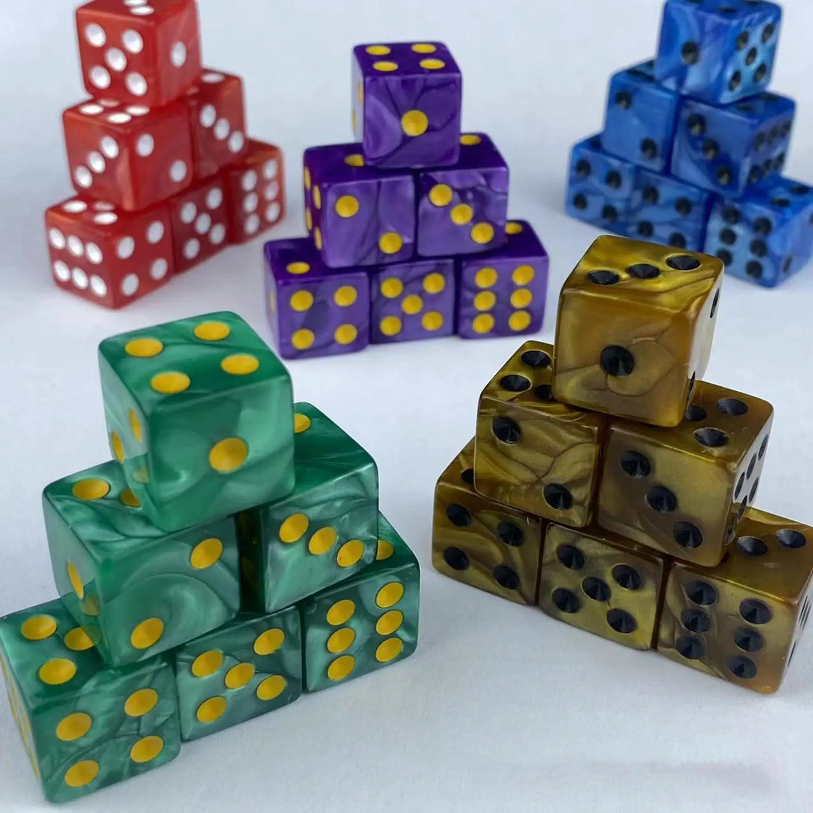 10Pcs Acrylic 6 Sided Dices Set, Six Sided Gaming Dice Math Counting Teaching Aids for KTV Card Games
10Pcs Acrylic 6 Sided Dices Set, Six Sided Gaming Dice Math Counting Teaching Aids for KTV Card Games
