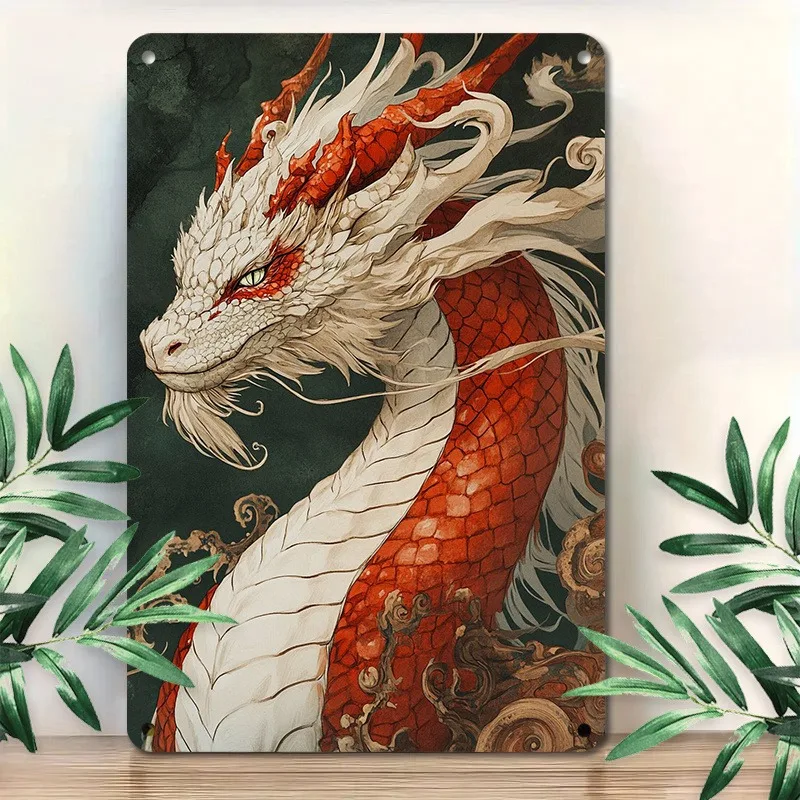 Aluminum Metal Wall Decor: Graceful Red and White Dragon with Intricate Patterns, Great for Interior Decoration, 7.9x11.8"
Aluminum Metal Wall Decor: Graceful Red and White Dragon with Intricate Patterns, Great for Interior Decoration, 7.9x11.8"