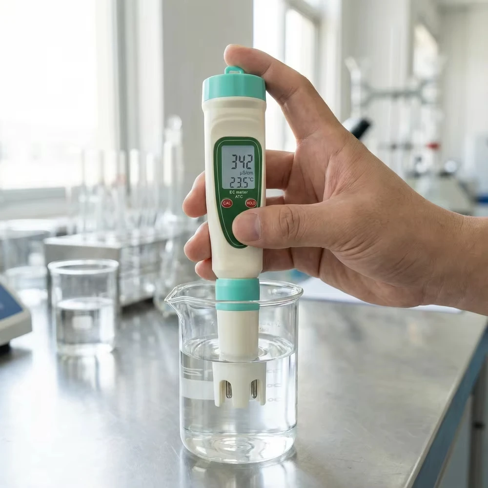 Veinasa LEC-101 Digital Portable Conductivity Meter EC Tester Pen 0-2000 US/cm 2% Accuracy OEM/ODM Customizable for Pure Water
Veinasa LEC-101 Digital Portable Conductivity Meter EC Tester Pen 0-2000 US/cm 2% Accuracy OEM/ODM Customizable for Pure Water