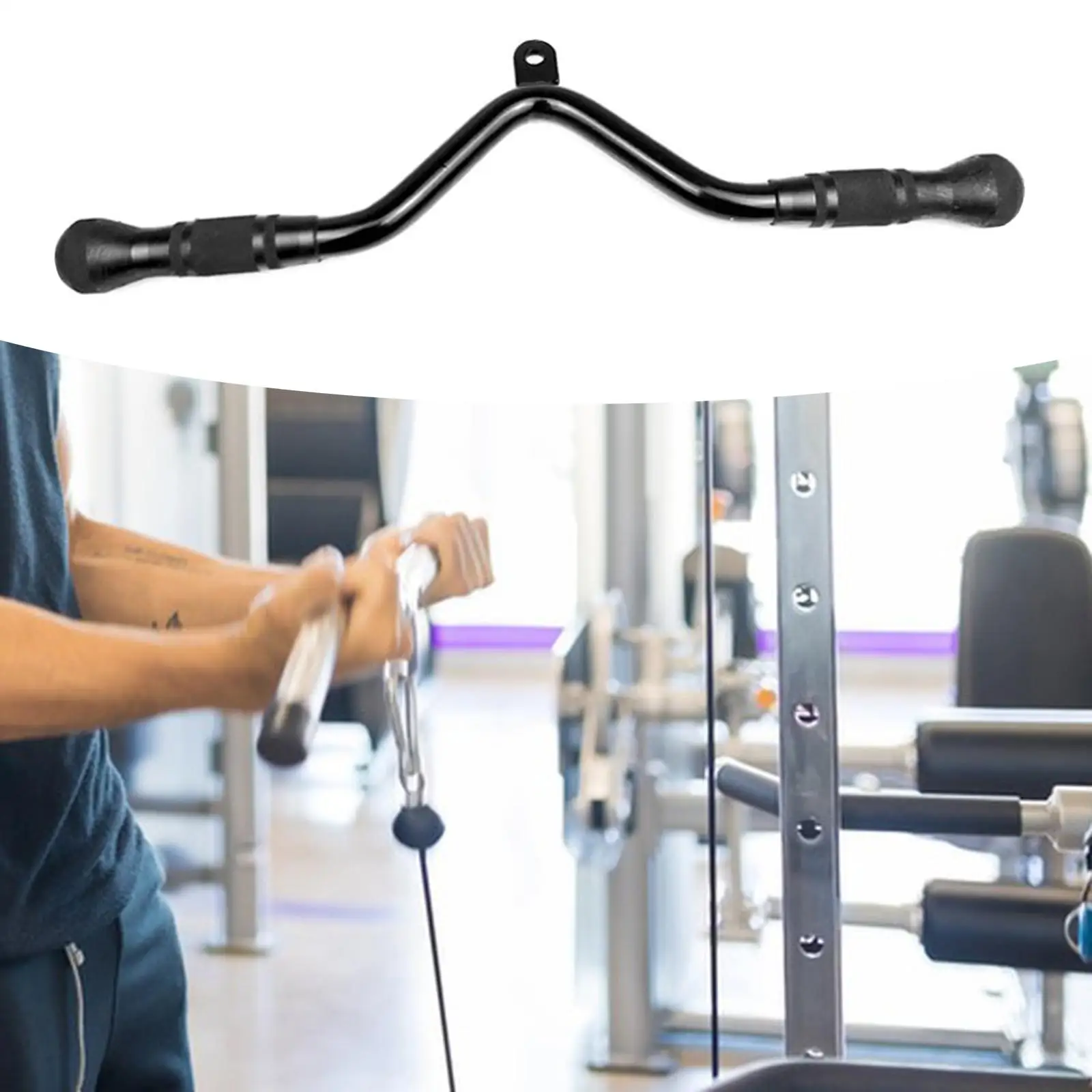 Pull Down Bar Pulldown Bar Steel Bicep Exercise Bodybuilding Workout Back Strength Training Handle Cable Machine Attachment
Pull Down Bar Pulldown Bar Steel Bicep Exercise Bodybuilding Workout Back Strength Training Handle Cable Machine Attachment