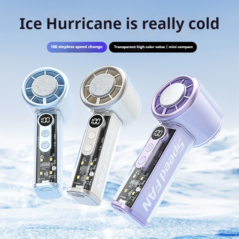 High speed folding refrigeration fan, 3000mAh digital display mini portable USB charging, high wind power Outdoor handheld fan
High speed folding refrigeration fan, 3000mAh digital display mini portable USB charging, high wind power Outdoor handheld fan