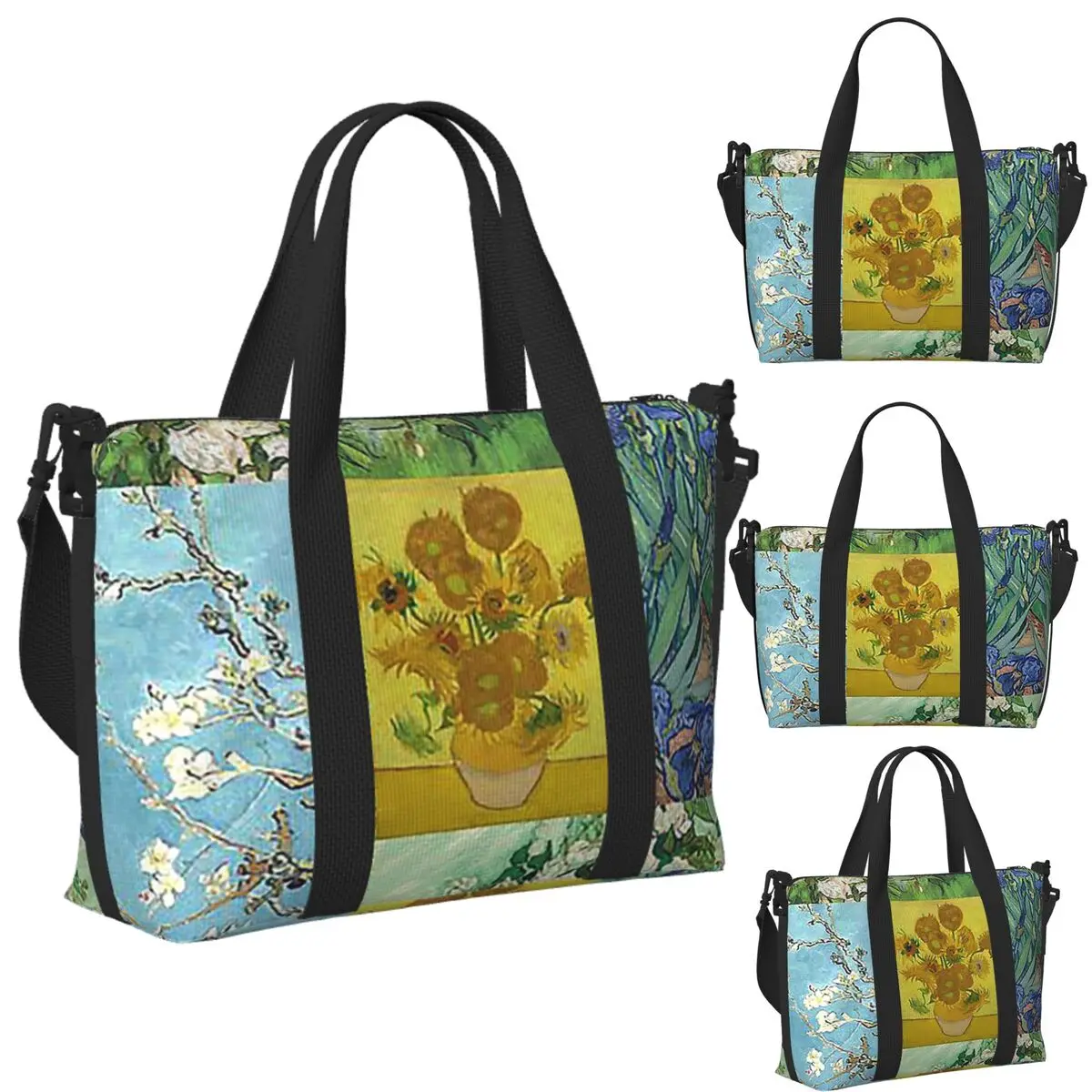 Custom Vincent Van Gogh Paintings Art Collage Beach Travel Bag Tote Bags for Gym Sport Women Shopping Duffle Shoulder Bag
Custom Vincent Van Gogh Paintings Art Collage Beach Travel Bag Tote Bags for Gym Sport Women Shopping Duffle Shoulder Bag