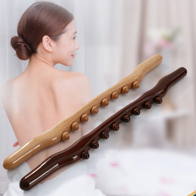 Wooden 8 Beads Gua Sha Massage Stick Carbonized Wood Back Body Meridian Scrapping Therapy Wand Muscle Relaxing Massager
Wooden 8 Beads Gua Sha Massage Stick Carbonized Wood Back Body Meridian Scrapping Therapy Wand Muscle Relaxing Massager