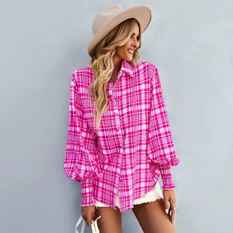 Women's Fashionable New Long-Sleeved Shirt Flowers Stripe Print Single-Breasted Shirt Tops Autumn Comfortable Button Shirts New
Women's Fashionable New Long-Sleeved Shirt Flowers Stripe Print Single-Breasted Shirt Tops Autumn Comfortable Button Shirts New