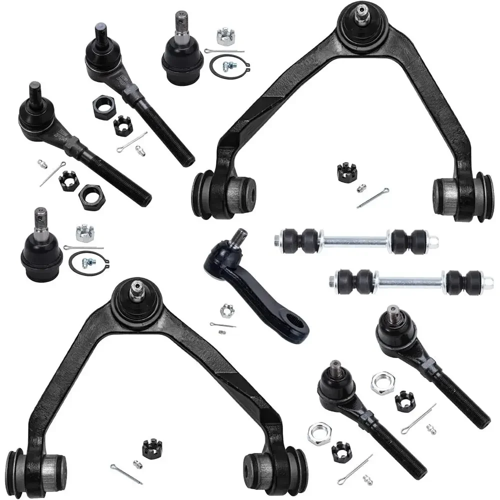 Front End Suspension Kit for 150-250 Series Expedition, Navigator, Upper & Lower Control Arms, Ball Joints, Tie Rods, Sway Bars,
Front End Suspension Kit for 150-250 Series Expedition, Navigator, Upper & Lower Control Arms, Ball Joints, Tie Rods, Sway Bars,