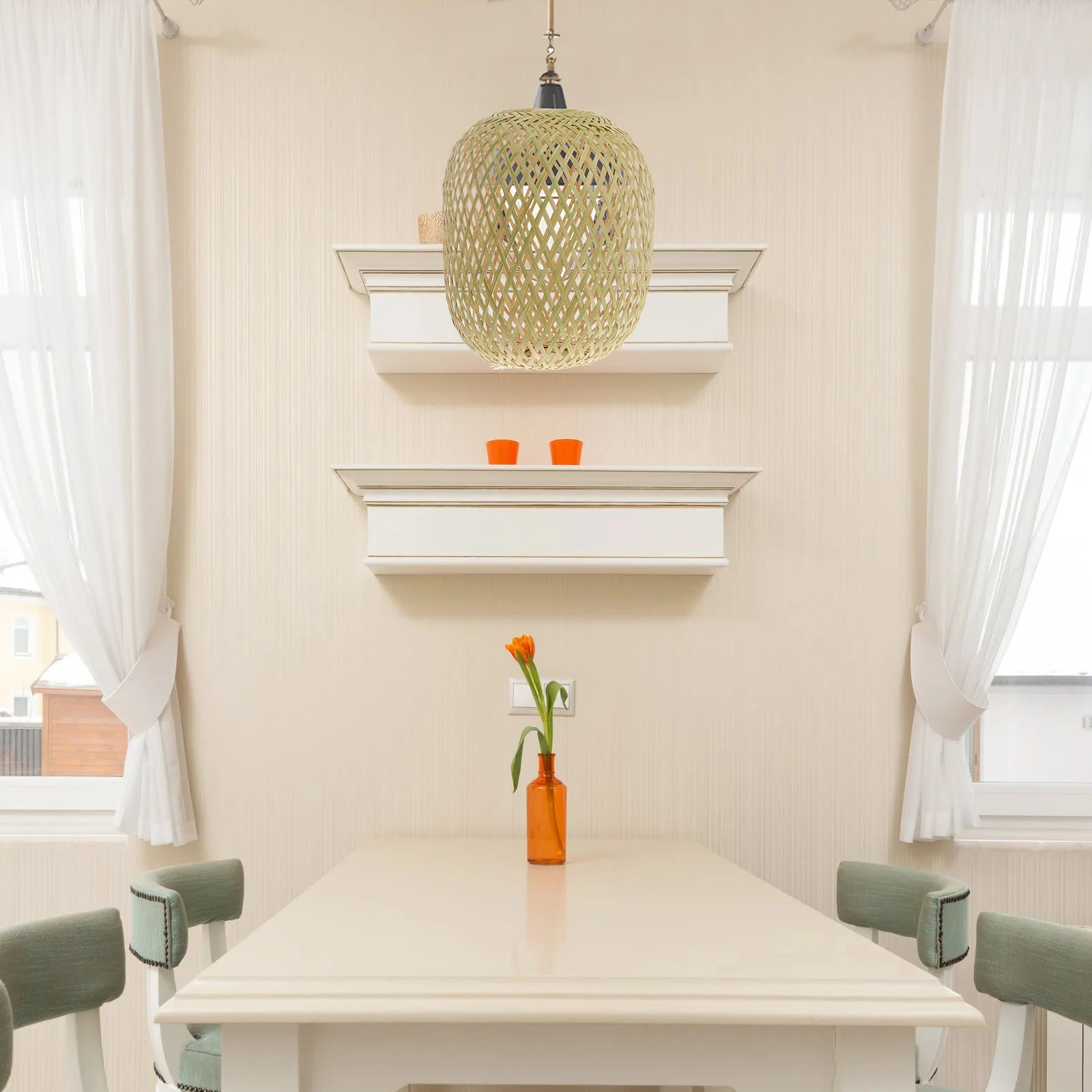 Bamboo Craft Lampshade Warm Atmosphere Decorative Diffuse Lighting Easy Install Remove Bedroom Room Accessory
Bamboo Craft Lampshade Warm Atmosphere Decorative Diffuse Lighting Easy Install Remove Bedroom Room Accessory