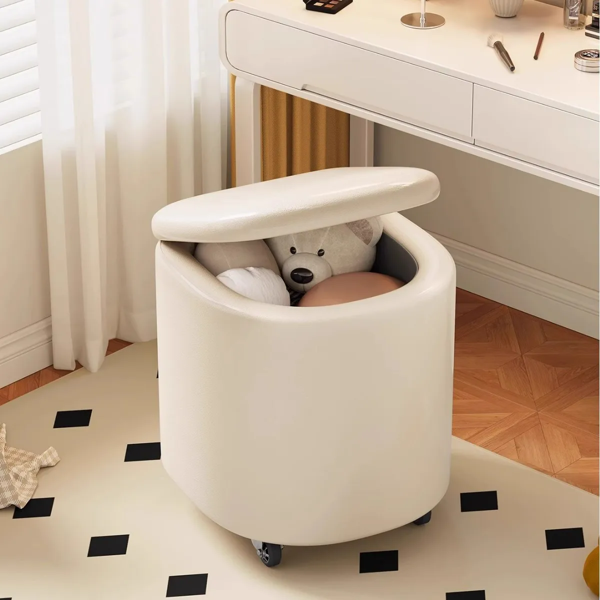 #storage leather shoe changing stools, home living room leisure chairs, women's bedroom dressing chairs and stools
#storage leather shoe changing stools, home living room leisure chairs, women's bedroom dressing chairs and stools