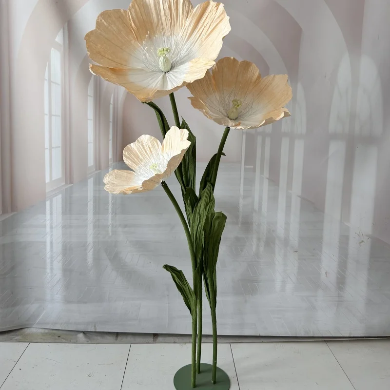 3Pcs Artificial Paper Flower Head Poppy Wedding Background Decoration Road Leads Floral Birthday Party Event Decor Window Layout
3Pcs Artificial Paper Flower Head Poppy Wedding Background Decoration Road Leads Floral Birthday Party Event Decor Window Layout
