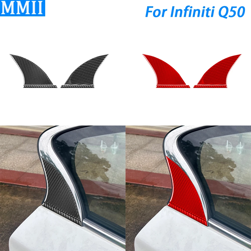For Infiniti Q50 2014-2020 Real Carbon Fiber Exterior Rear Door Window Panel Cover Decorative Car Decoration Accessories Sticker
For Infiniti Q50 2014-2020 Real Carbon Fiber Exterior Rear Door Window Panel Cover Decorative Car Decoration Accessories Sticker