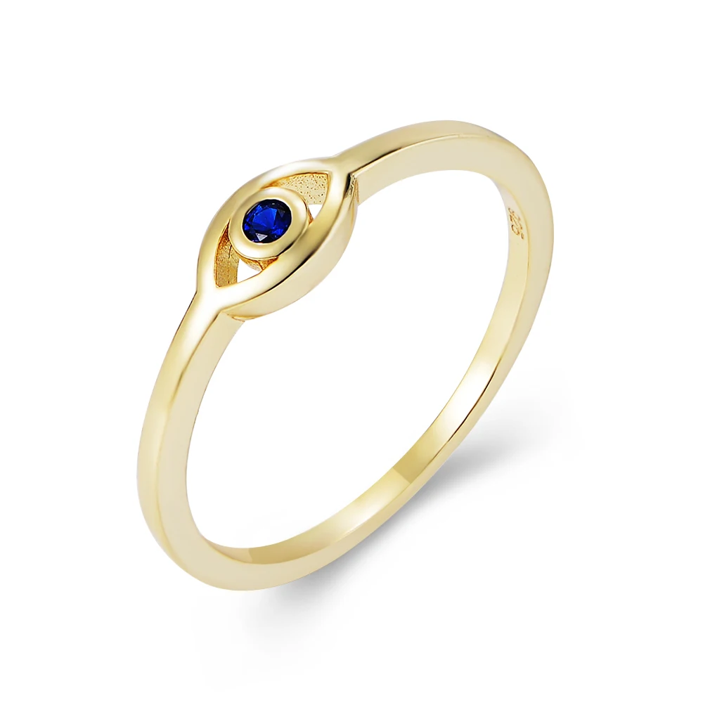 Women's 925 Sterling Silver Gold Plated Blue Cubic Zirconia Eve Eyes Ring Fashionable Jewelry Accessory
Women's 925 Sterling Silver Gold Plated Blue Cubic Zirconia Eve Eyes Ring Fashionable Jewelry Accessory