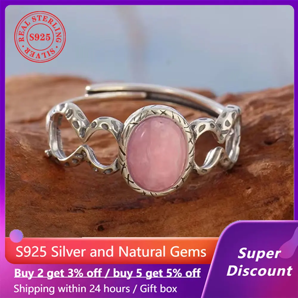 925 sterling silver women's ring, natural redstone gemstone jewelry, bohemian style accessories, pink love stone romantic ring
925 sterling silver women's ring, natural redstone gemstone jewelry, bohemian style accessories, pink love stone romantic ring