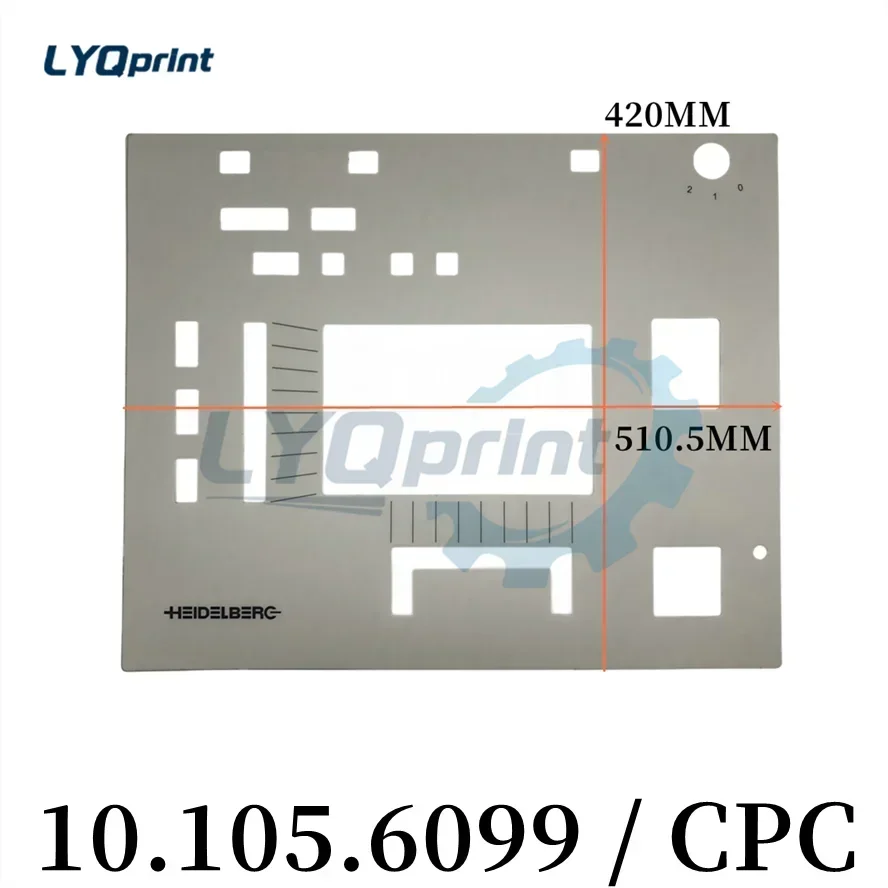 Best Quality CPC Control Mask 10.105.6099 Keyboard Overlay For Heidelberg Printing Machine SM102 SM52
Best Quality CPC Control Mask 10.105.6099 Keyboard Overlay For Heidelberg Printing Machine SM102 SM52