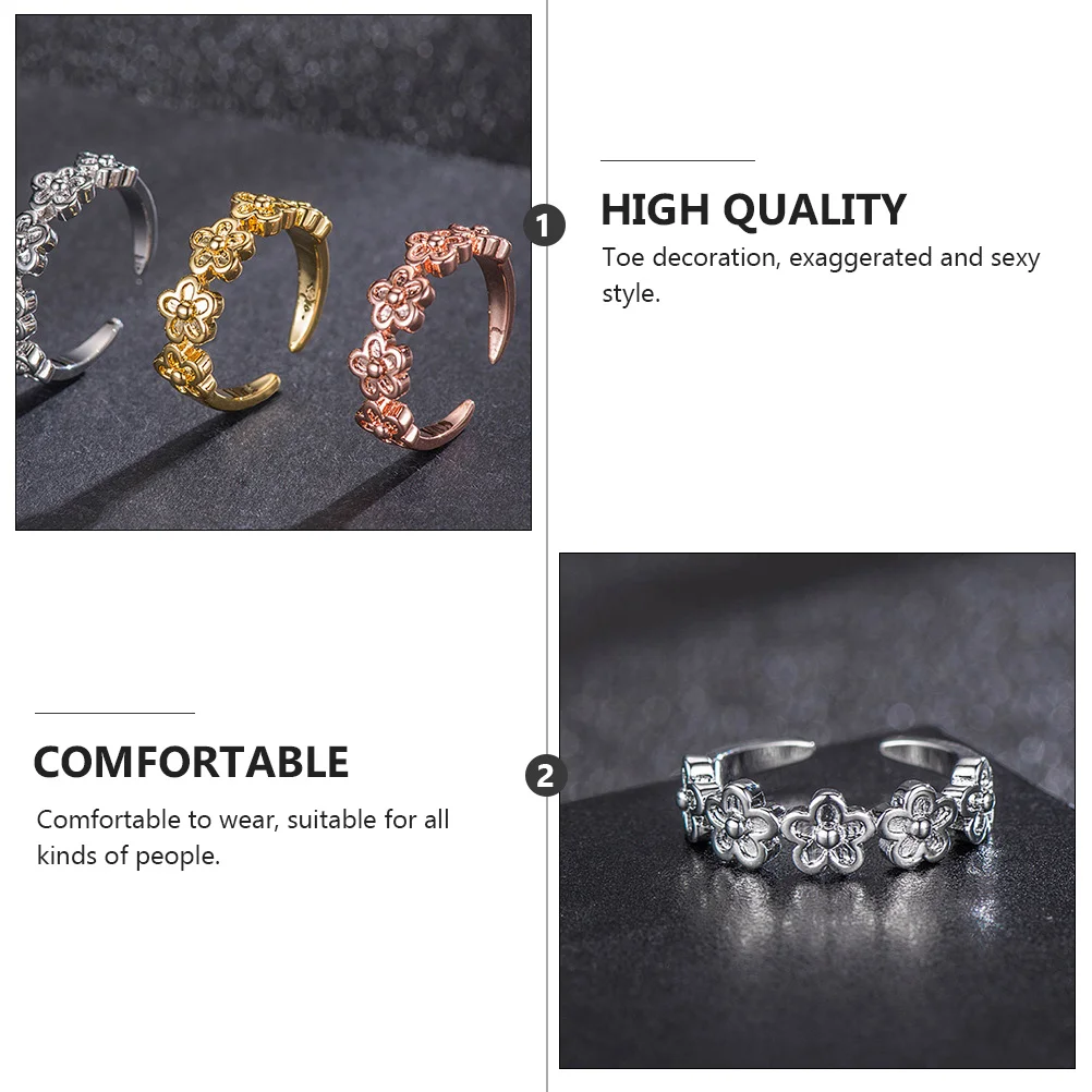 3 Pcs Foot Ring Women Toe Knuckle Decoration Decorate Decorative White Durable Miss
3 Pcs Foot Ring Women Toe Knuckle Decoration Decorate Decorative White Durable Miss
