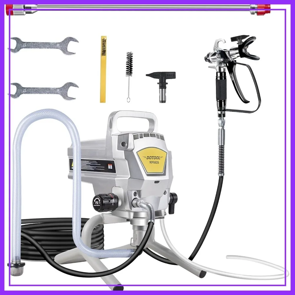 950W Airless Paint Sprayer 3300PSI High Efficiency Spray Gun with Extension Pole for Home Interior & Exterior DIY Painting
950W Airless Paint Sprayer 3300PSI High Efficiency Spray Gun with Extension Pole for Home Interior & Exterior DIY Painting
