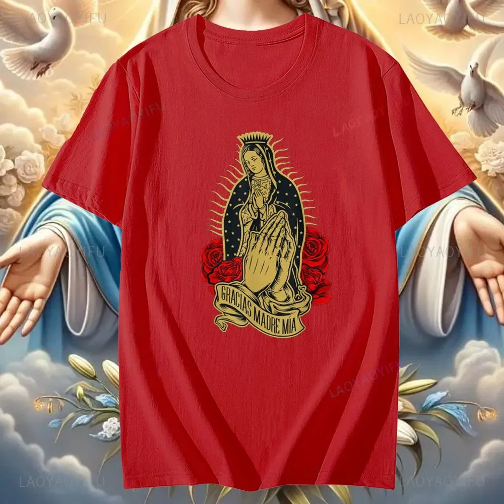 Новая модная летняя футболка Девы Марии для мужчин и женщин, повседневная хлопковая футболка с короткими рукавами для полноразмерной футболки унисекс XS-3XL
Новая модная летняя футболка Девы Марии для мужчин и женщин, повседневная хлопковая футболка с короткими рукавами для полноразмерной футболки унисекс XS-3XL