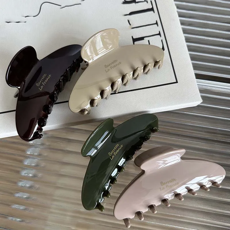 New Retro Korean Acetate Hair Claw Large Crab Hair Clips Shark Clip Simple Hairpin Fashion Hair Accessories for Woman Girls
New Retro Korean Acetate Hair Claw Large Crab Hair Clips Shark Clip Simple Hairpin Fashion Hair Accessories for Woman Girls