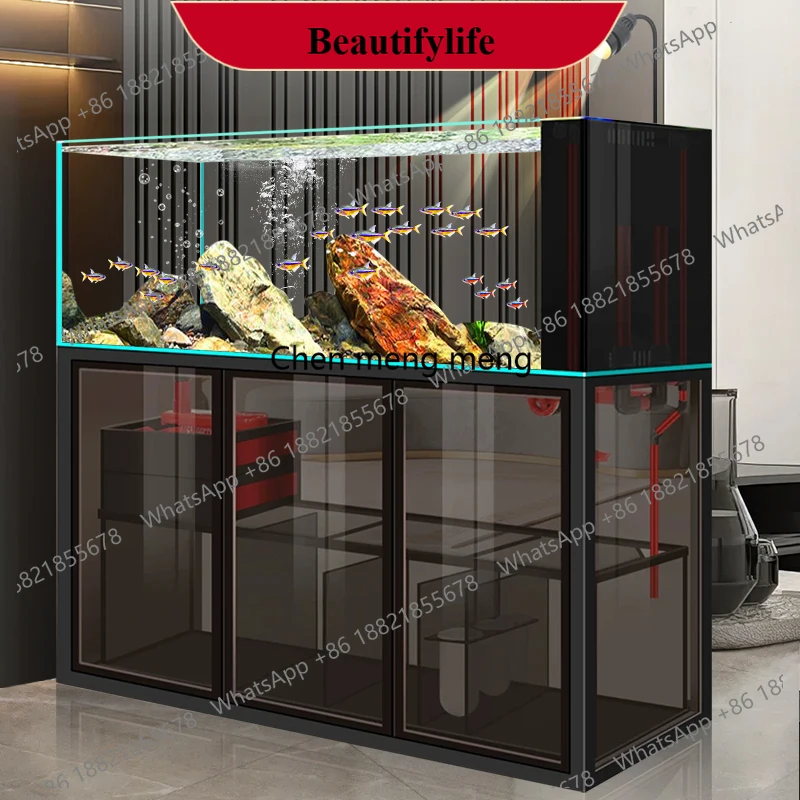 C178 Fish Farm Equipment Aquarium Minimalist Design Decoration Ornamental Fish Aquarium Living Room Glass Furniture El Acuario
C178 Fish Farm Equipment Aquarium Minimalist Design Decoration Ornamental Fish Aquarium Living Room Glass Furniture El Acuario