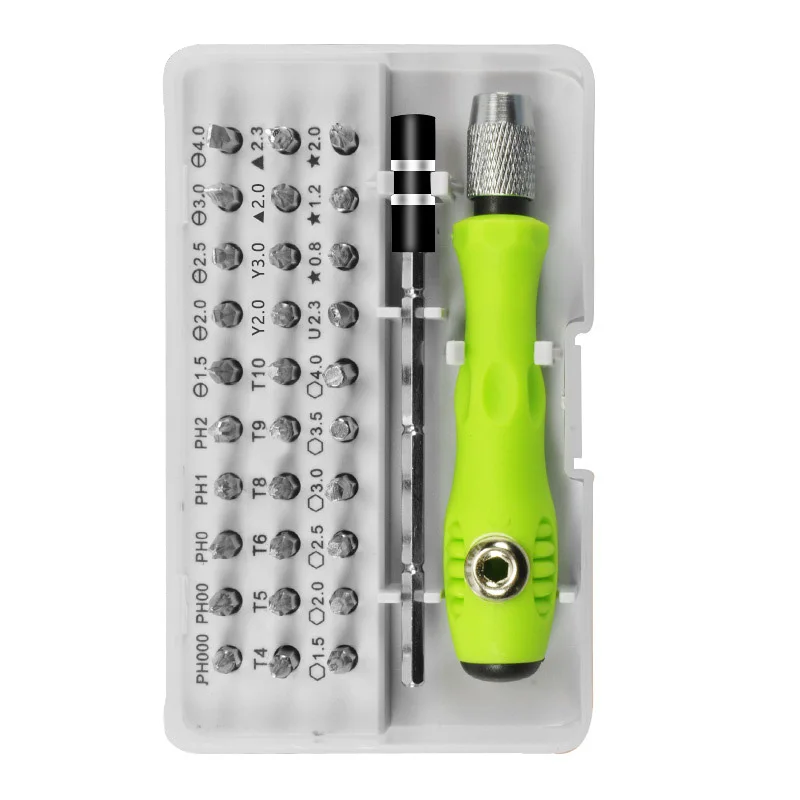 Repair Tool 32-in-1 Screwdriver Set Precision Mini Magnetic Screwdriver Head Kit Plum Blossom Screwdriver
Repair Tool 32-in-1 Screwdriver Set Precision Mini Magnetic Screwdriver Head Kit Plum Blossom Screwdriver