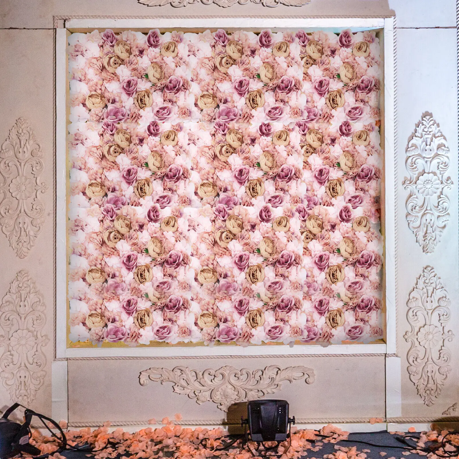 Artificial Silk Rose Flower Wall Panel Wedding Party Backdrop Decoration 23"x15"
Artificial Silk Rose Flower Wall Panel Wedding Party Backdrop Decoration 23"x15"