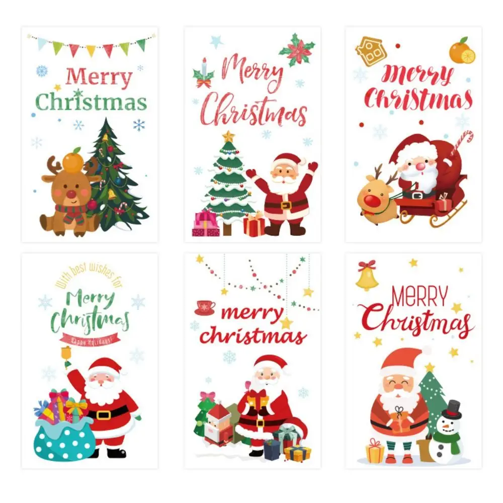 6 шт., рождественские поздравительные открытки ручной работы, наклейки, складной дизайн, сделай сам, рождественская открытка с конвертами, изысканная рождественская подарочная карта для вечеринки 
6 шт., рождественские поздравительные открытки ручной работы, наклейки, складной дизайн, сделай сам, рождественская открытка с конвертами, изысканная рождественская подарочная карта для вечеринки