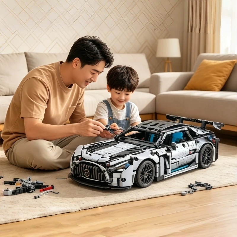 1310 PCS Racing Car Building Blocks Set, 1:14 Scale Technical Sports Vehicle Model Kit for Adults, Assembly Toys Birthday Gifts
1310 PCS Racing Car Building Blocks Set, 1:14 Scale Technical Sports Vehicle Model Kit for Adults, Assembly Toys Birthday Gifts
