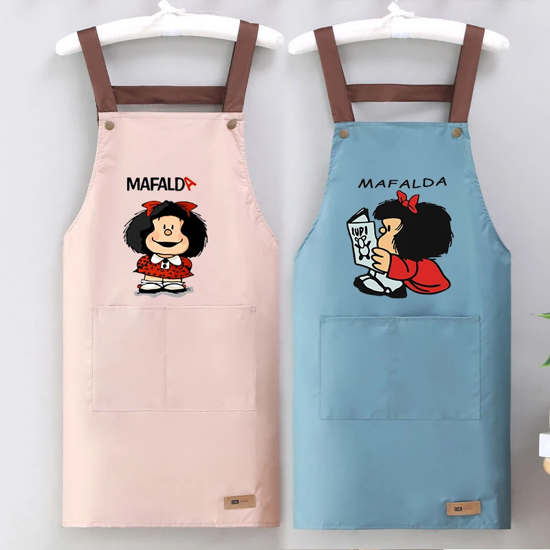 MAFALDA Print Kitchen Cooking Apron Cartoon Cotton Kitchen Women Apron for Dinner Party Waterproof Oil-Proof Birthday Gifts
MAFALDA Print Kitchen Cooking Apron Cartoon Cotton Kitchen Women Apron for Dinner Party Waterproof Oil-Proof Birthday Gifts