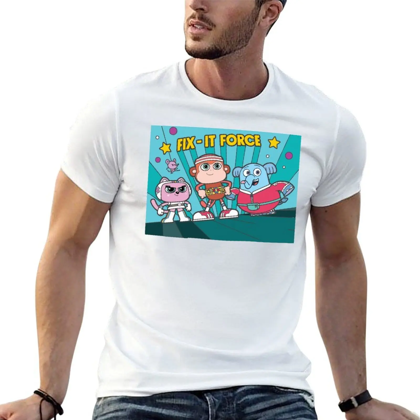 fix-it force chico bon bon T-Shirt t shirts for man pack cotton t shirt custom print graphic t shirts for man T-shirt
fix-it force chico bon bon T-Shirt t shirts for man pack cotton t shirt custom print graphic t shirts for man T-shirt