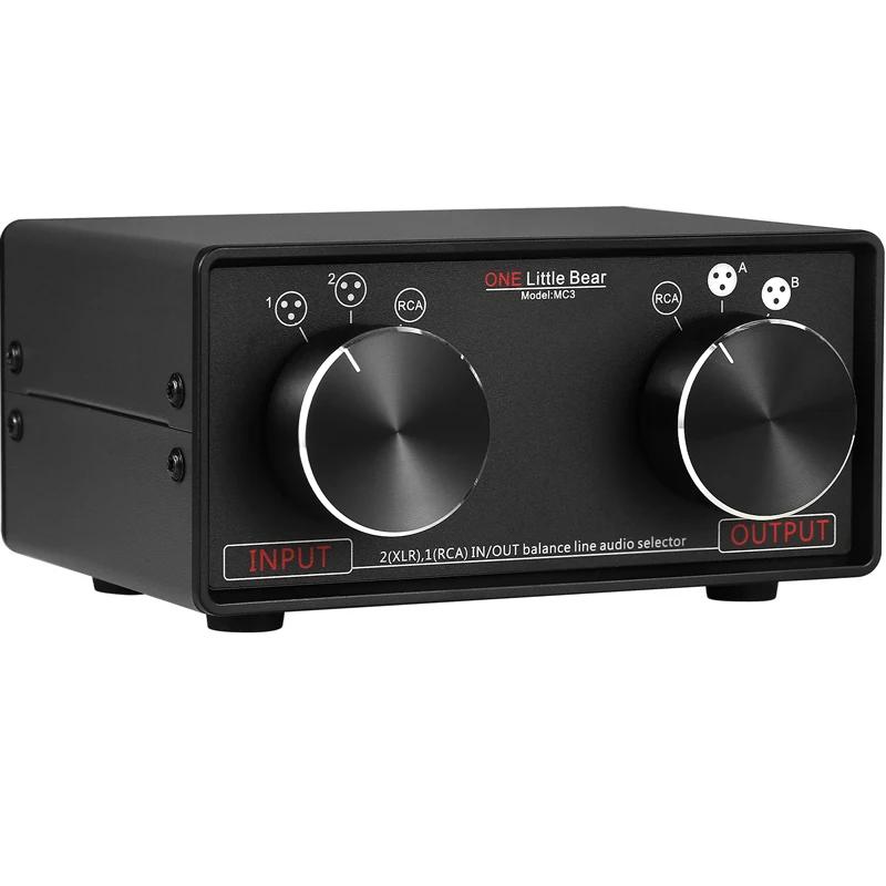 3 In 3 Out XLR Balanced to RCA Stereo Converter Splitter MC3 Audio Switcher
3 In 3 Out XLR Balanced to RCA Stereo Converter Splitter MC3 Audio Switcher
