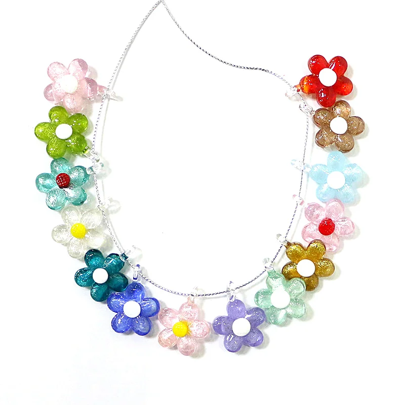 2pcs Silver Foil Glass Flower Charms Cute Flower Pendant Ornaments for DIY Jewelry Necklace Earrings Bracelet Making Accessories
2pcs Silver Foil Glass Flower Charms Cute Flower Pendant Ornaments for DIY Jewelry Necklace Earrings Bracelet Making Accessories