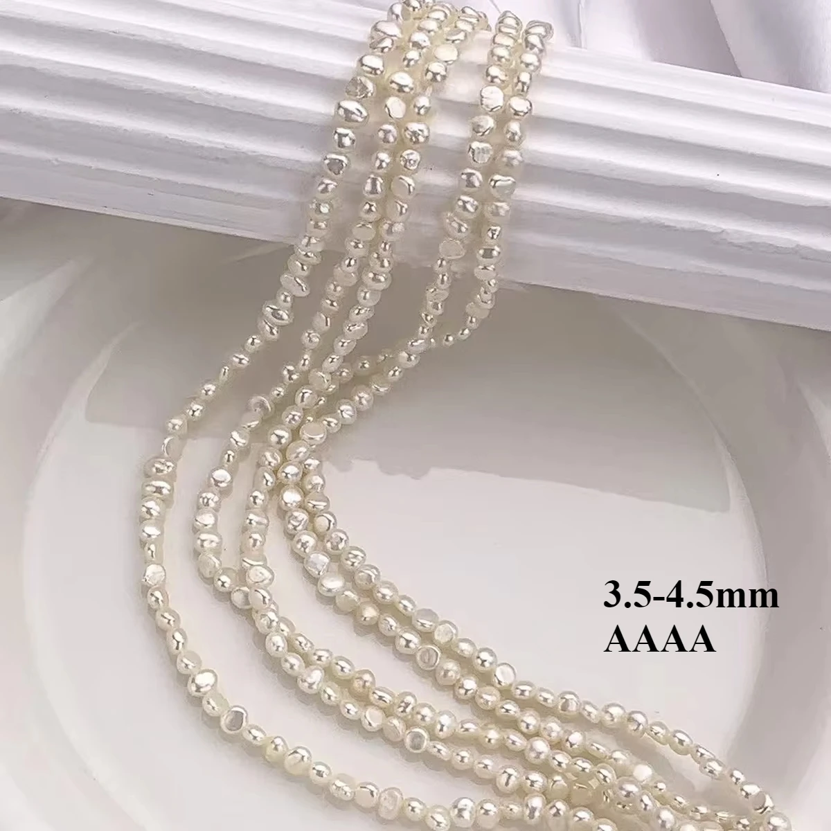 3.5-4.5mm 4A Nacreous Natural Freshwater White Pearl Small Irregular Buttery Bead Jewelry Make DIY Necklace Bracelet Accessories
3.5-4.5mm 4A Nacreous Natural Freshwater White Pearl Small Irregular Buttery Bead Jewelry Make DIY Necklace Bracelet Accessories