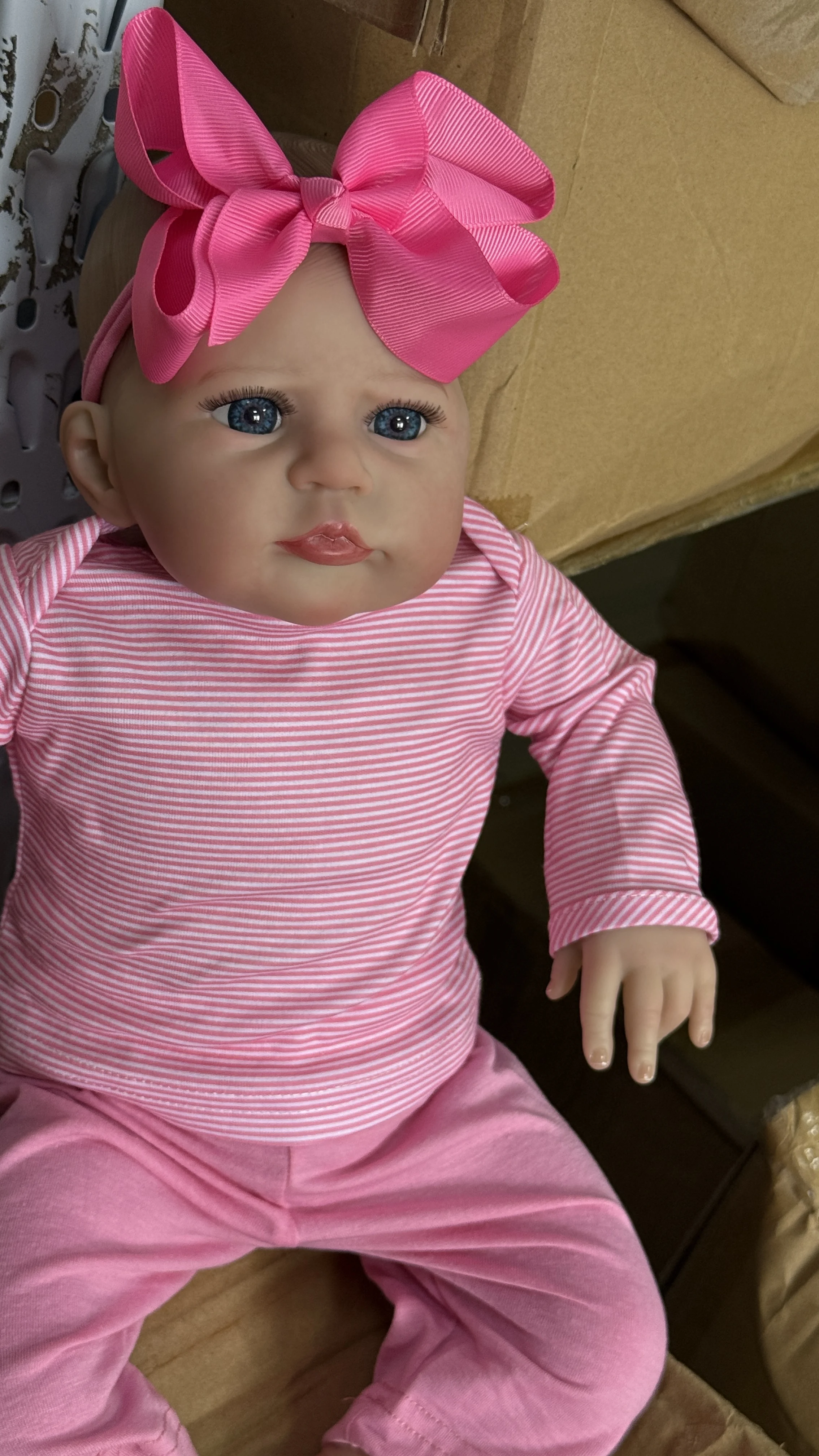NPK 48CM Reborn Heron Already Finished Newborn Baby Realistic 3D Skin with Hand Draw Hair Lifelike Reborn Dolls
NPK 48CM Reborn Heron Already Finished Newborn Baby Realistic 3D Skin with Hand Draw Hair Lifelike Reborn Dolls
