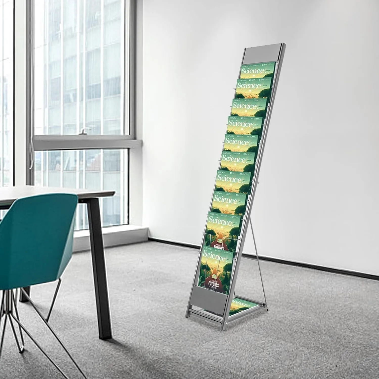10-Layer Iron Magazine Rack, Magazine Holder Brochure Stand, Catalog Literature Rack, Newspaper Rack, Display Rack, Brochure Display Stand, Magazine Racks for Products Exhibition, Manual Book Rack
10-Layer Iron Magazine Rack, Magazine Holder Brochure Stand, Catalog Literature Rack, Newspaper Rack, Display Rack, Brochure Display Stand, Magazine Racks for Products Exhibition, Manual Book Rack