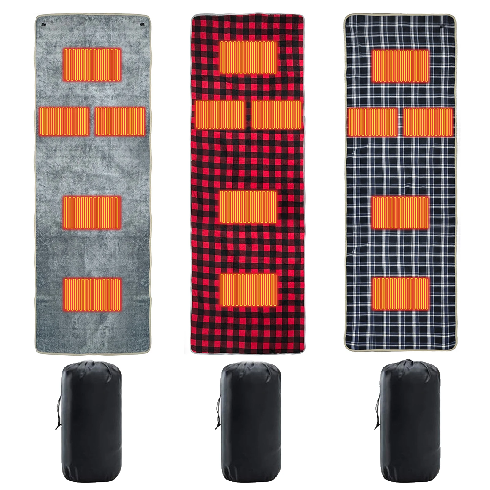 Camping USB Heating Sleeping Mat w/5 Heating Zones 5V USB Heated Sleeping Bag Pad Mattress 3 Adjustable Temperature for Outdoor
Camping USB Heating Sleeping Mat w/5 Heating Zones 5V USB Heated Sleeping Bag Pad Mattress 3 Adjustable Temperature for Outdoor