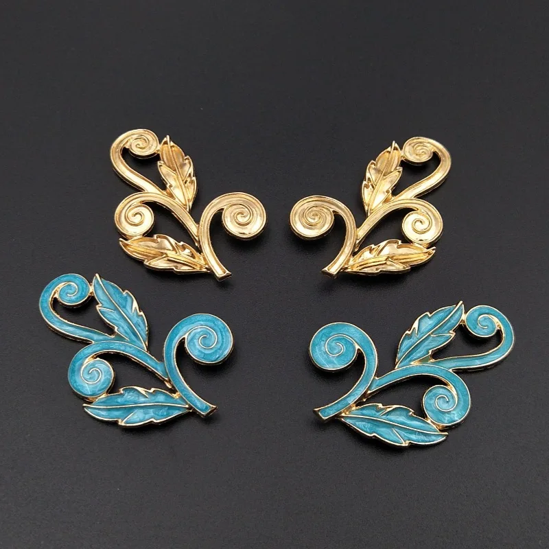 Retro Cloisonne Enamel Leaf Accessories for DIY Hairclasp 20pcs Gold Plated Metal Vintage Jewelry Embellishments Decoration
Retro Cloisonne Enamel Leaf Accessories for DIY Hairclasp 20pcs Gold Plated Metal Vintage Jewelry Embellishments Decoration