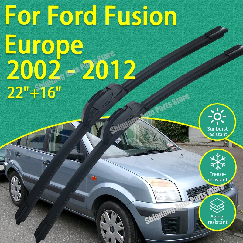 Front Silicone Coating Wipers for Ford Fusion Europe 2002 - 2012 Car Wiper Windshield Windscreen Blades Accessories 2003 2004
Front Silicone Coating Wipers for Ford Fusion Europe 2002 - 2012 Car Wiper Windshield Windscreen Blades Accessories 2003 2004