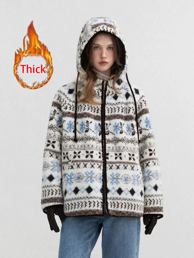 Пальто из искусственного ягненка с принтом в стиле ретро, женская зимняя американская куртка с капюшоном Y2K, повседневная куртка с длинным рукавом в консервативном стиле на молнии, винтажная теплая верхняя одежда
Пальто из искусственного ягненка с принтом в стиле ретро, женская зимняя американская куртка с капюшоном Y2K, повседневная куртка с длинным рукавом в консервативном стиле на молнии, винтажная теплая верхняя одежда